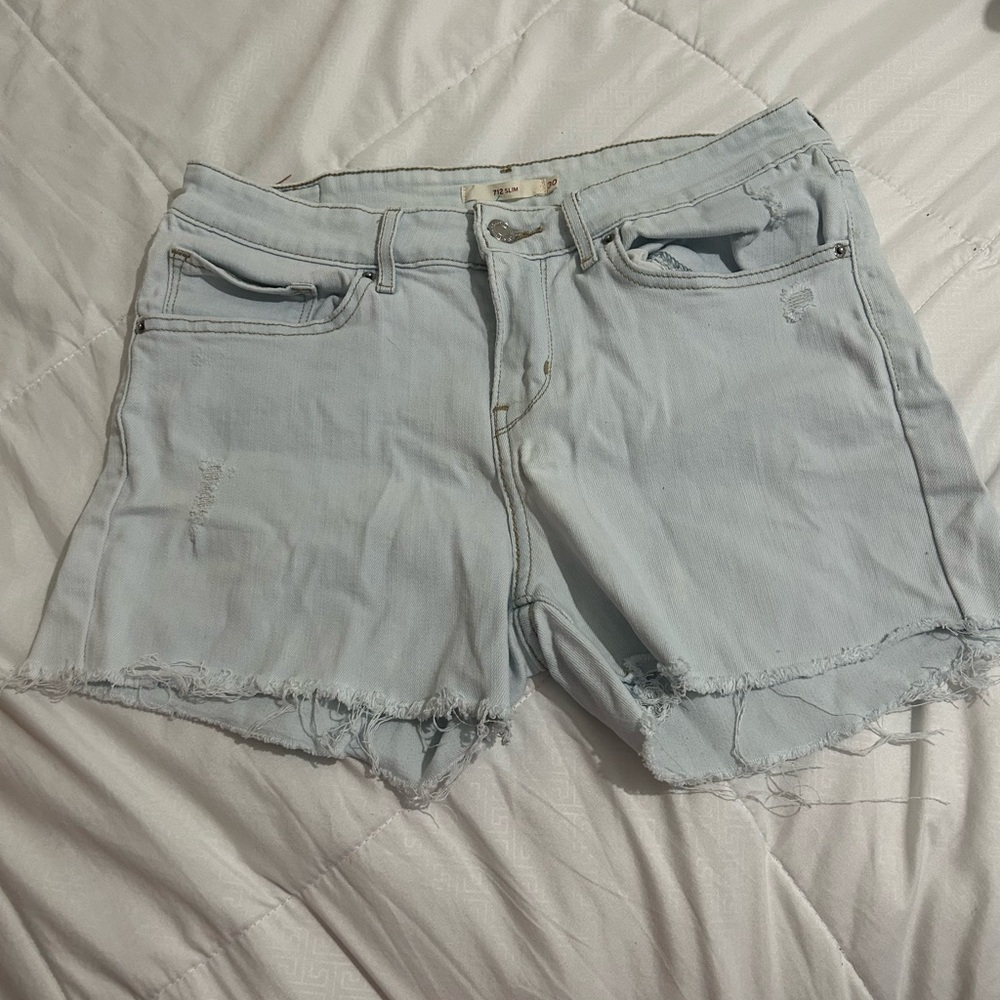 Light Blue Denim Women's Shorts